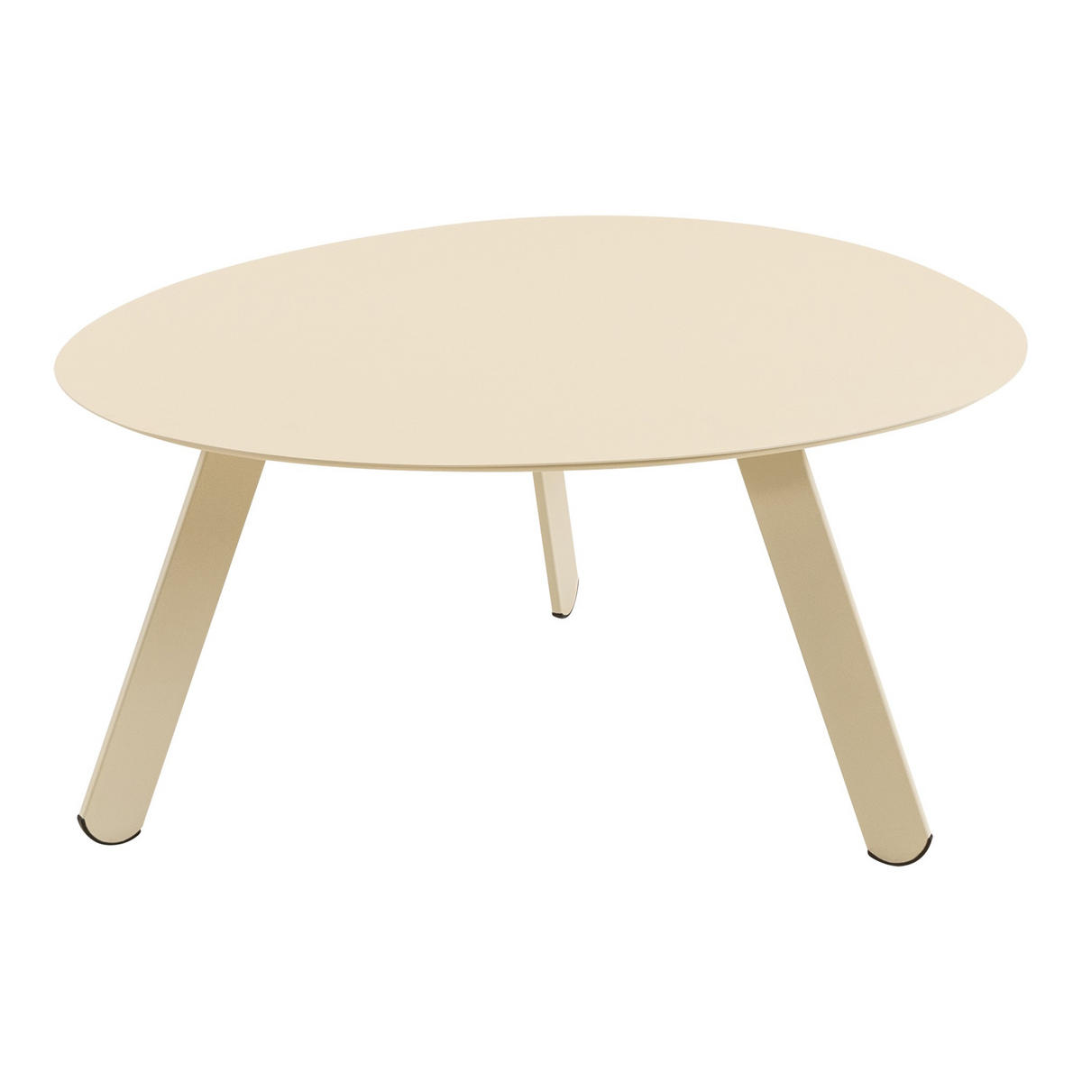 ZAHRADNÍ STOLEK, kov, 74/60/35 cm - krémová, Moderní, kov (74/60/35cm) - Ambia Garden