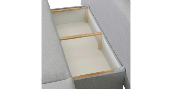 SCHLAFSOFA Flachgewebe Hellgrau - Chromfarben/Hellgrau, Design, Kunststoff/Textil (194/73/91cm) - Xora