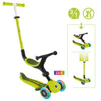 LAUFRAD GO-UP ACTIVE LIGHTS 3IN1  - Limette/Hellgrün, LIFESTYLE, Kunststoff/Metall (67/28/95,5cm) - GLOBBER