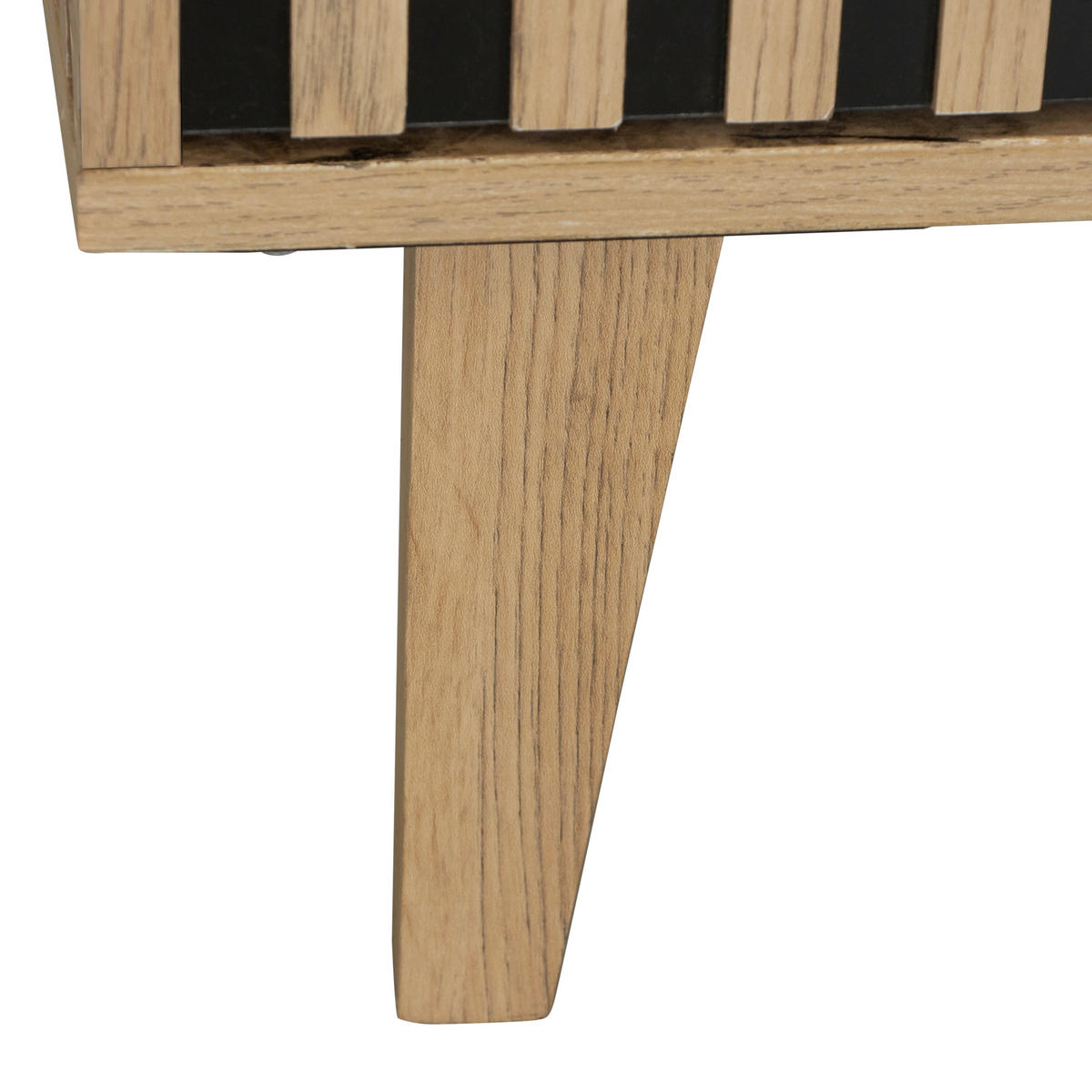 COUCHTISCH Kautschukholz massiv 80/80/36 cm quadratisch Schwarz, Eichefarben  - Eichefarben/Schwarz, Design, Holz/Holzwerkstoff (80/80/36cm) - Carryhome