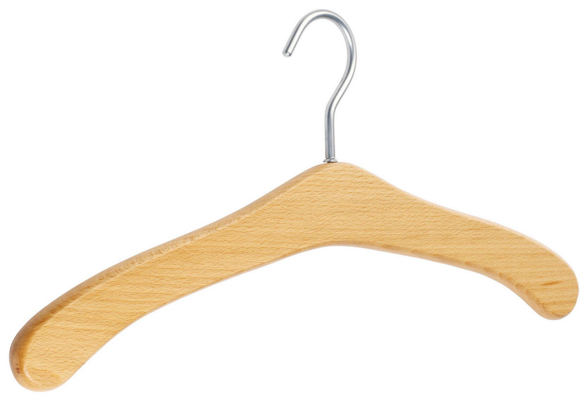 KLEIDERBÜGELSET 3-TEILIG 45 cm Holz  - Buchefarben, KONVENTIONELL, Holz (45cm)