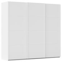 SCHWEBETÜRENSCHRANK 242/223/68 cm 3-türig Weiß  - Weiß, Design, Holzwerkstoff/Kunststoff (242/223/68cm) - Novel
