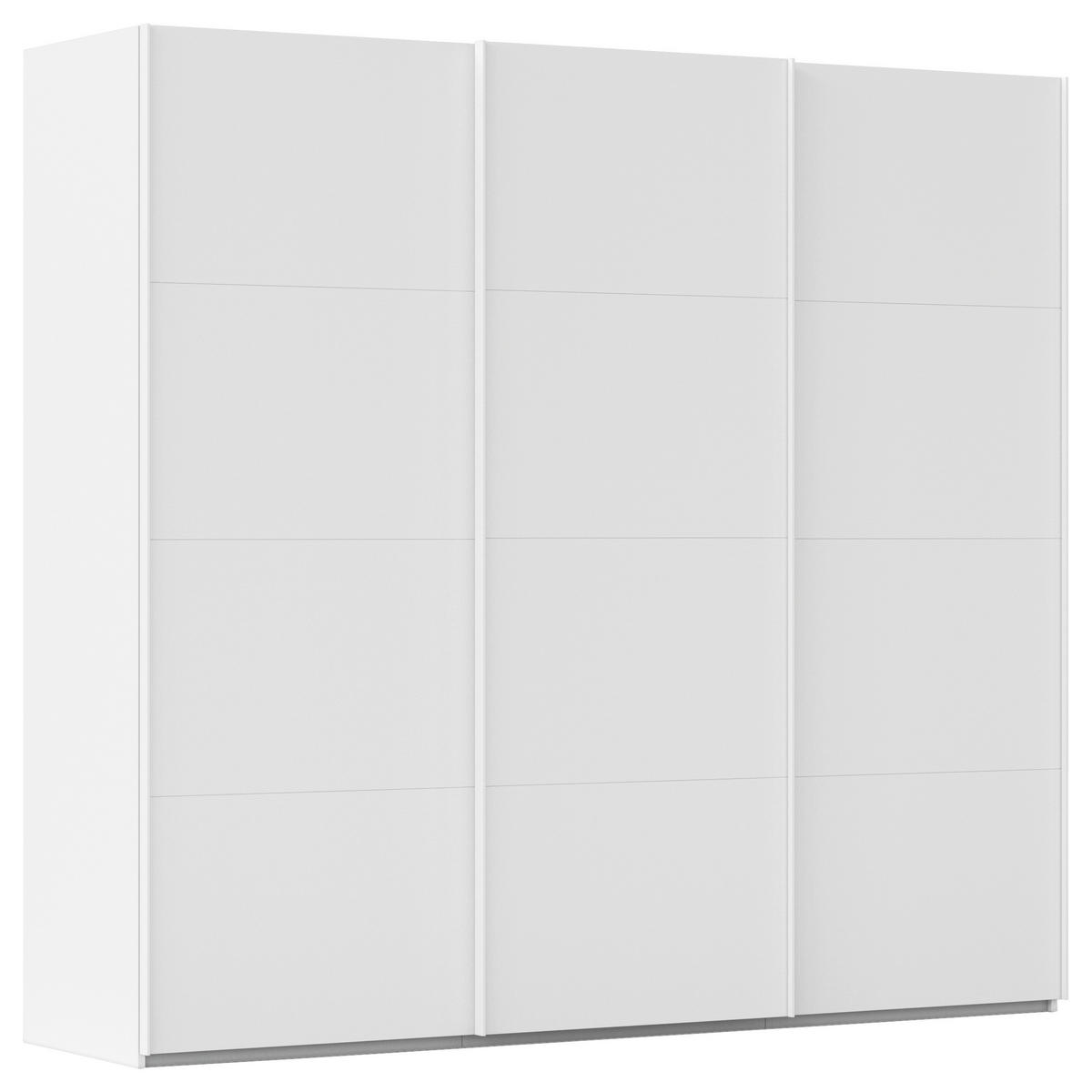 SCHWEBETÜRENSCHRANK 242/223/68 cm 3-türig Weiß  - Weiß, Design, Holzwerkstoff/Kunststoff (242/223/68cm) - Novel