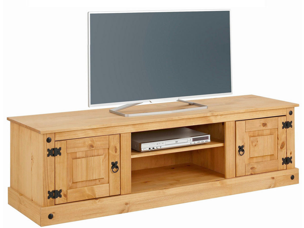 LOWBOARD MEXICO   in 160/45/45 cm  - Naturfarben, Design, Holz/Metall (160/45/45cm) - MID.YOU