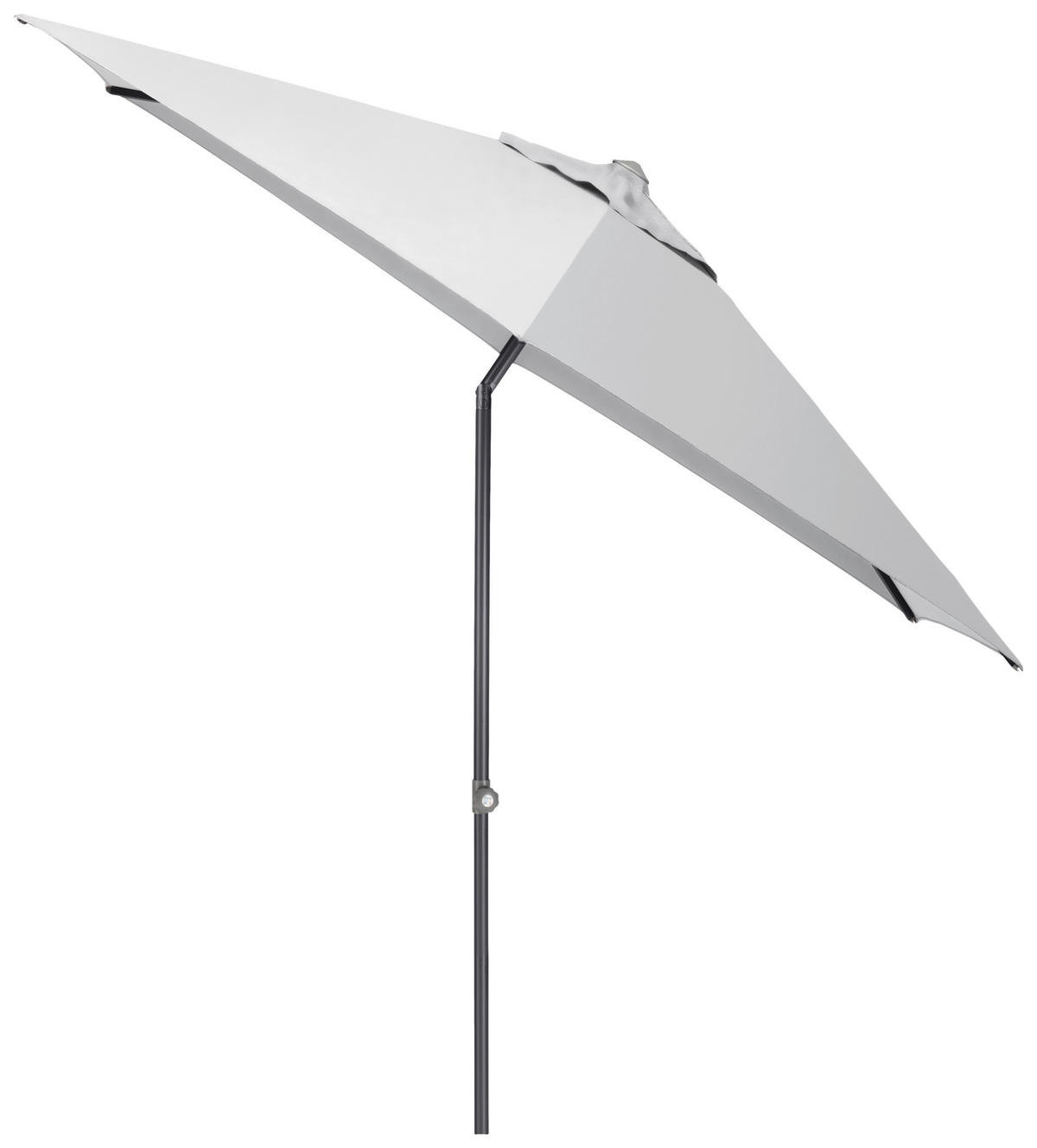 SONNENSCHIRM 300 cm Hellgrau  - Anthrazit/Hellgrau, Basics, Textil/Metall (300cm) - Kettler