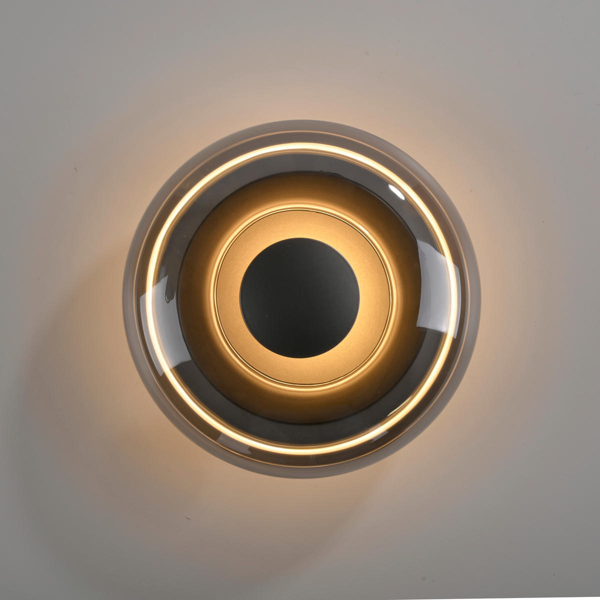 LED-WANDLEUCHTE SW POSH 22/22/11 cm   - Grau, Design, Glas/Kunststoff (22/22/11cm) - Schöner Wohnen