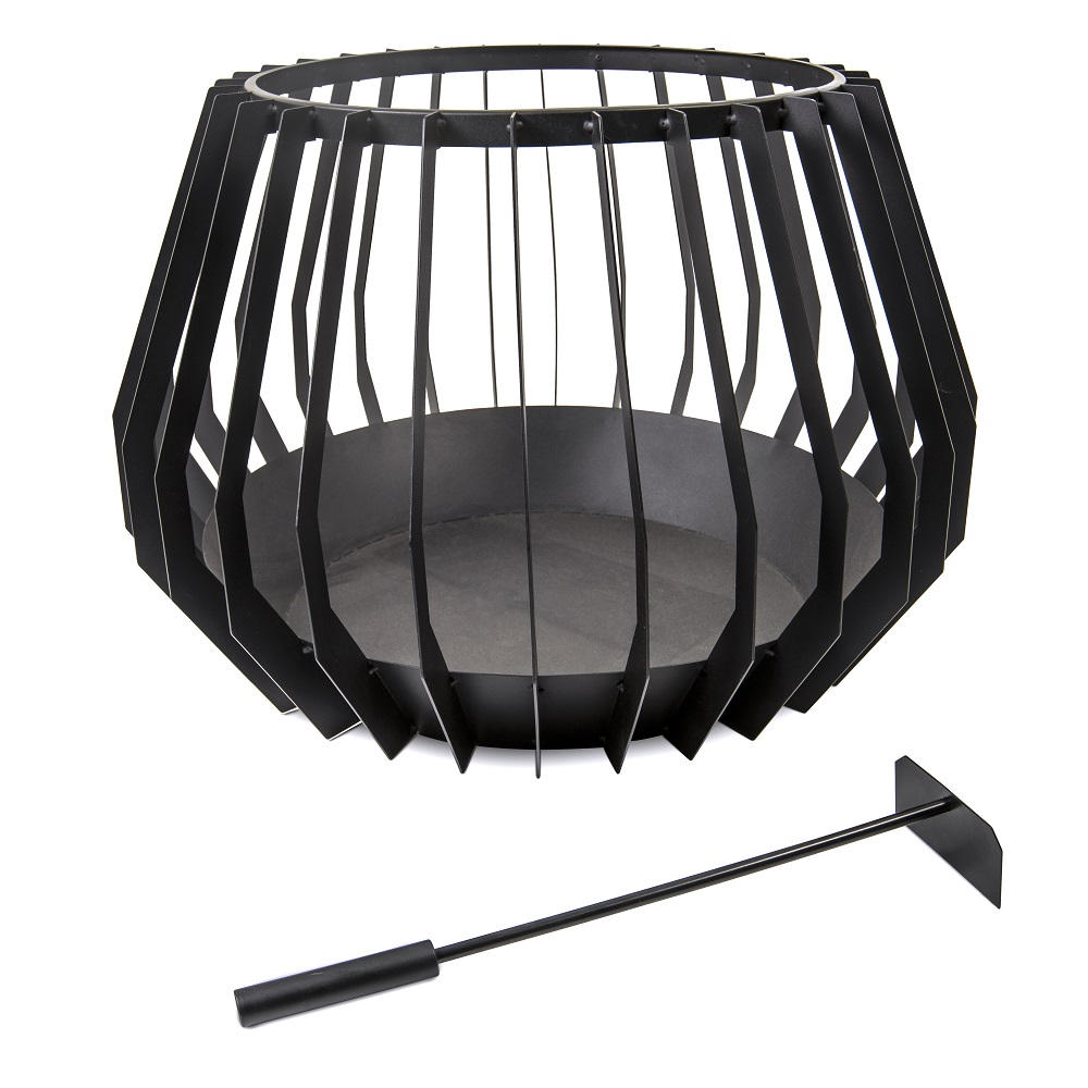 FEUERKORB - Schwarz, Basics, Metall (60/40cm)