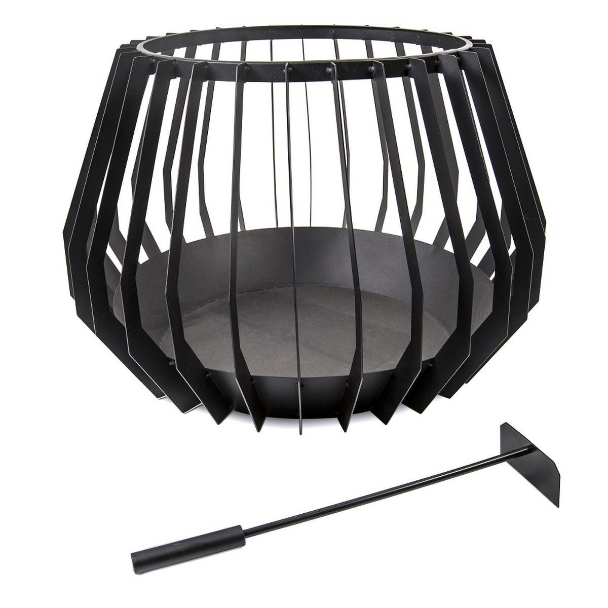 FEUERKORB  - Schwarz, Basics, Metall (60/40cm)