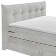 BOXSPRINGBETT 180/200 cm  in Hellgrau  - Hellgrau/Schwarz, Basics, Holzwerkstoff/Kunststoff (180/200cm) - Esposa