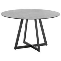 GARTENTISCH 125/125/74 cm Metall Anthrazit, Grau rund  - Anthrazit/Grau, Design, Kunststoff/Metall (125/125/74cm)