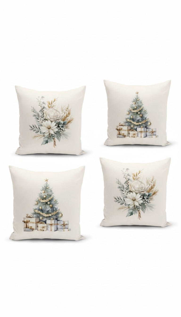 KISSENBEZUG-SET 43/43 cm  - Multicolor, Basics, Textil (43/43cm) - X-Mas