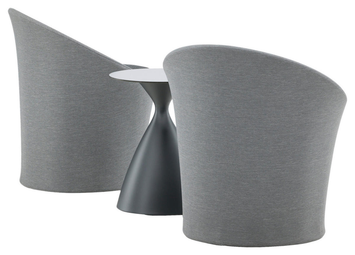 GARTENSET Aluminium  - Grau, KONVENTIONELL, Textil/Metall - Gardenson