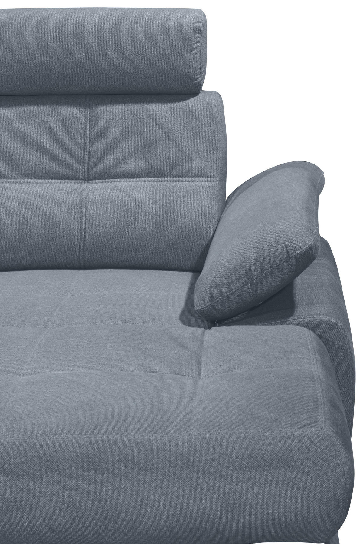 WOHNLANDSCHAFT Grau  - Silberfarben/Grau, MODERN, Kunststoff/Textil (233/349/177cm) - MID.YOU
