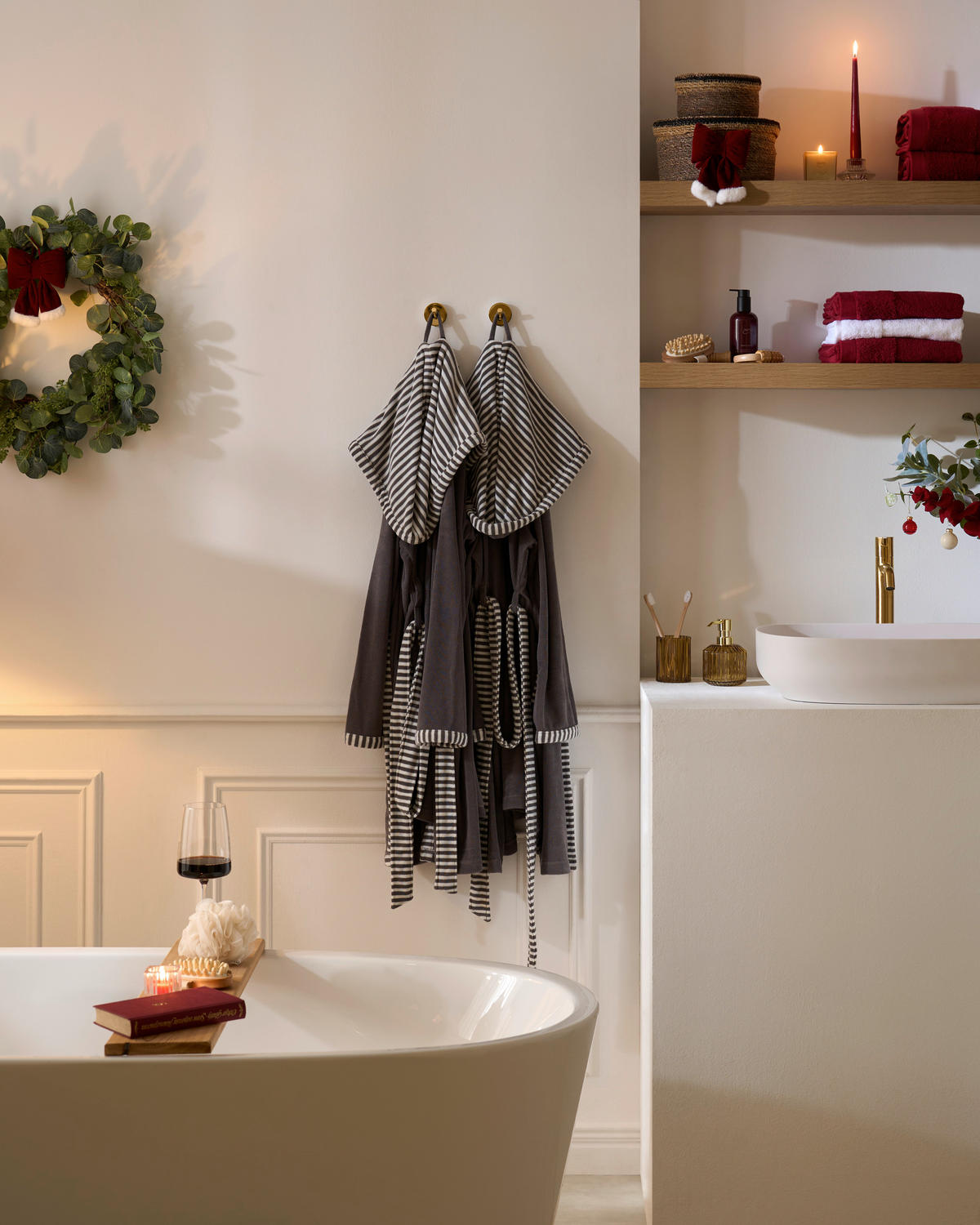 BADETUCH Bordeaux 80/190 cm  - Bordeaux, Natur, Textil (80/190cm) - Bio:Vio