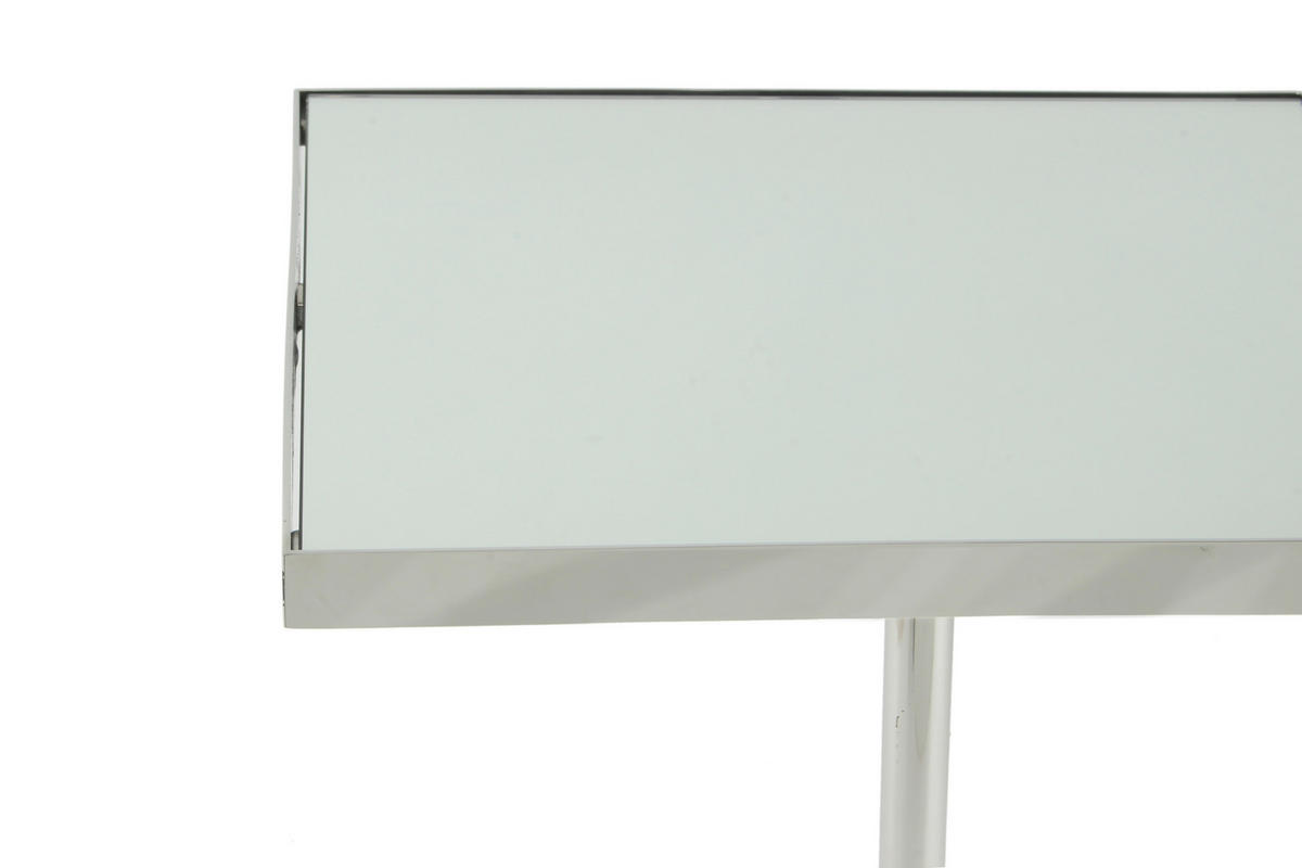 BEISTELLTISCH in Metall 42/42/62 cm  - Silberfarben, Design, Glas/Metall (42/42/62cm) - Kayoom