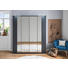 DREHTÜRENSCHRANK in Graphitfarben, Alufarben - Chromfarben/Graphitfarben, Design, Glas/Holzwerkstoff (183/200/64cm) - Carryhome DREHTÜRENSCHRANK in Graphitfarben, Alufarben - Chromfarben/Graphitfarben, Design, Glas/Holzwerkstoff (183/200/64cm) - Carryhome