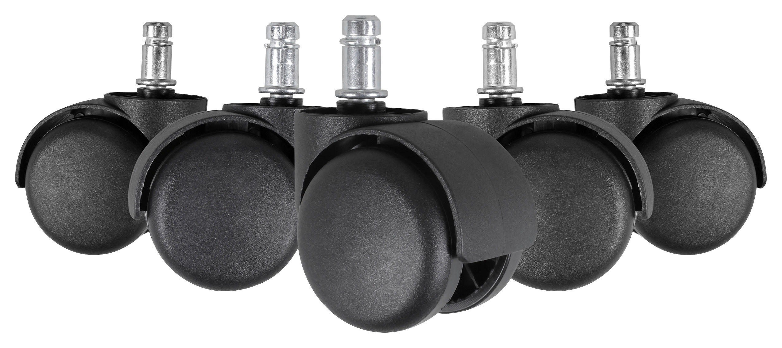 KOLEČKO PRO OTOČNÉ ŽIDLE - černá, Basics, plast (5cm) - MID.YOU