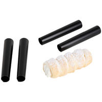 Schaumrollenformen 4-er Set 23/16/3 cm  - Schwarz, Basics, Metall (23/16/3cm) - Zenker