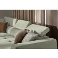 ECKSOFA in Chenille Creme 205/284 cm - Creme/Schwarz, Design, Kunststoff/Textil (205/284cm) - Xora