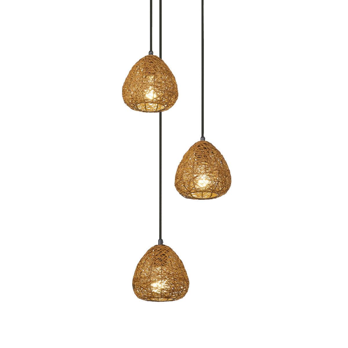 HÄNGELEUCHTE 36.7/150 cm  - Beige, Basics, Papier/Metall (36.7/150cm) - Osram