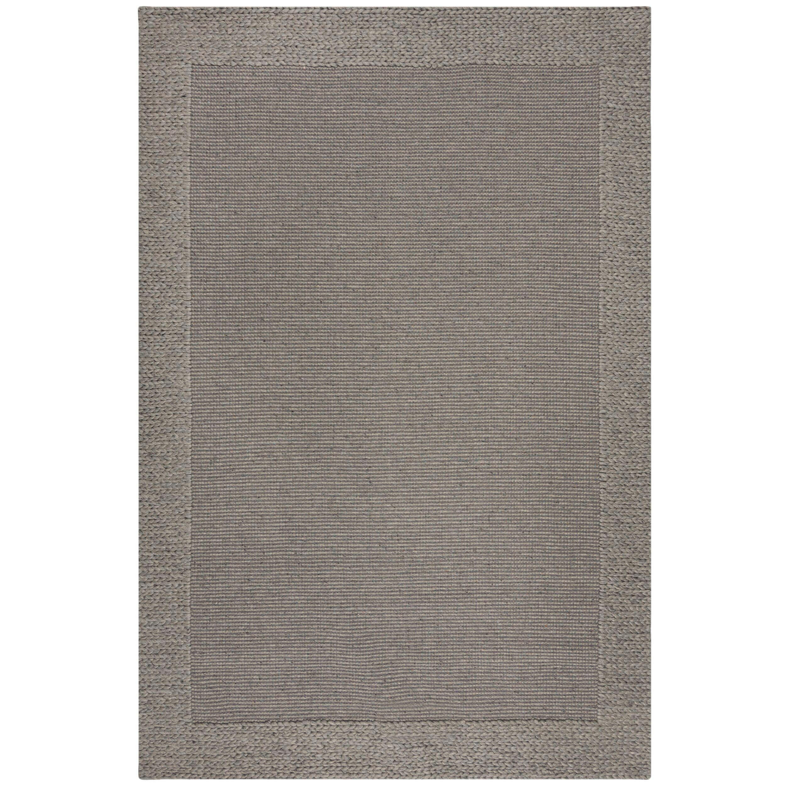 Flair Rugs Wollteppich Rue Plait Grau 160x230 cm