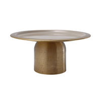 TÅRTFAT 29/14 cm  - taupe/guldfärgad, Trend, metall (29/14cm) - Kayoom