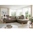 ECKSOFA in Mikrofaser Hellgrün  236/286 cm  - Wildeiche/Beige, KONVENTIONELL, Holz/Textil (236/286cm) - Voleo
