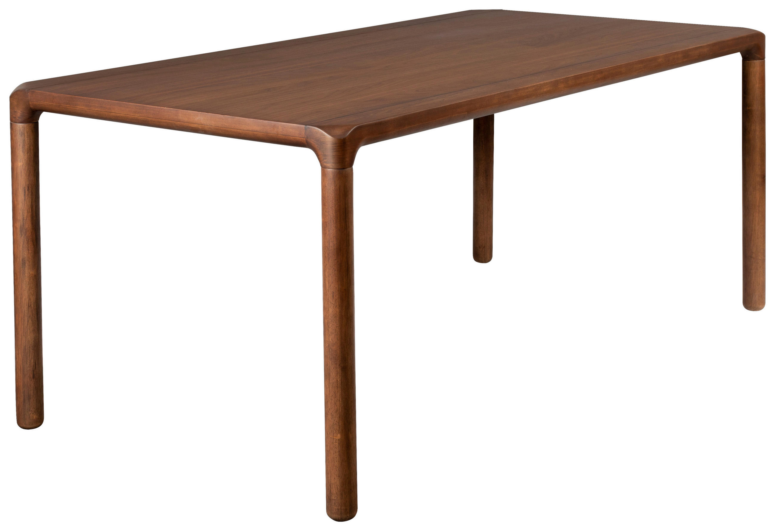 JEDÁLENSKÝ STÔL, dyhované, vlašský orech, farby vlašského orecha, 220/90/75 cm - farby vlašského orecha, Basics, drevo/kompozitné drevo (220/90/75cm) - Zuiver