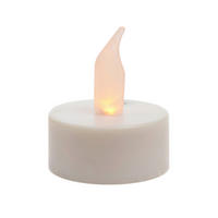 TEELICHT MIT LED  - Weiß, KONVENTIONELL, Kunststoff (3,8/4,6cm)