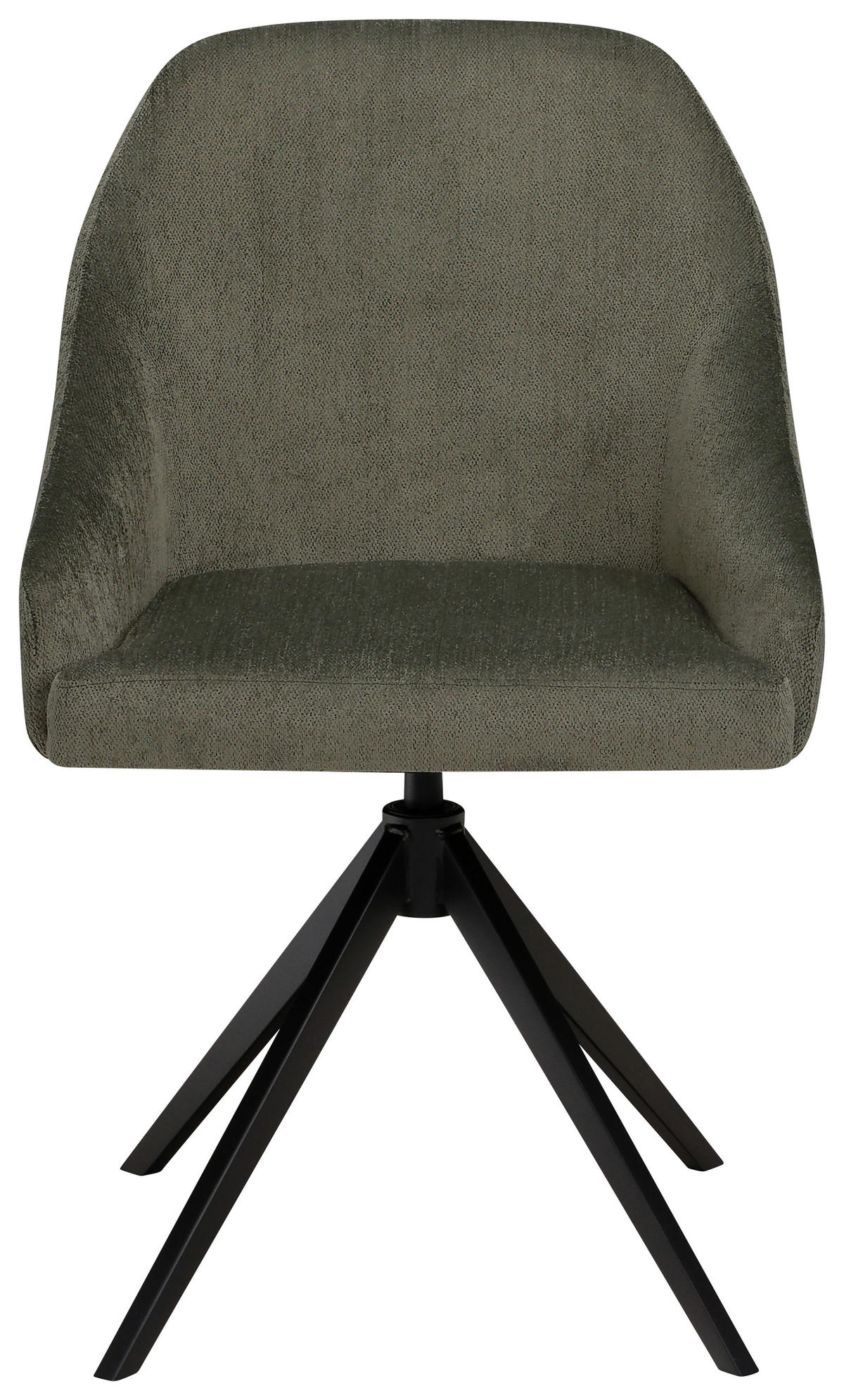 STUHL  Stoffauswahl, Typenauswahl Flachgewebe  - Schwarz/Grün, KONVENTIONELL, Textil/Metall (57/88/59cm) - Moderano