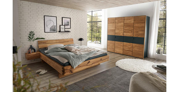 DREHTÜRENSCHRANK 245/218/60 cm,  in Anthrazit, Wildeiche, 4-türig  - Wildeiche/Anthrazit, Design, Holz/Holzwerkstoff (245/218/60cm) - Valnatura