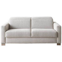 SCHLAFSOFA Chenille, Flachgewebe Beige  - Chromfarben/Beige, KONVENTIONELL, Textil/Metall (194/84/100cm) - Bali