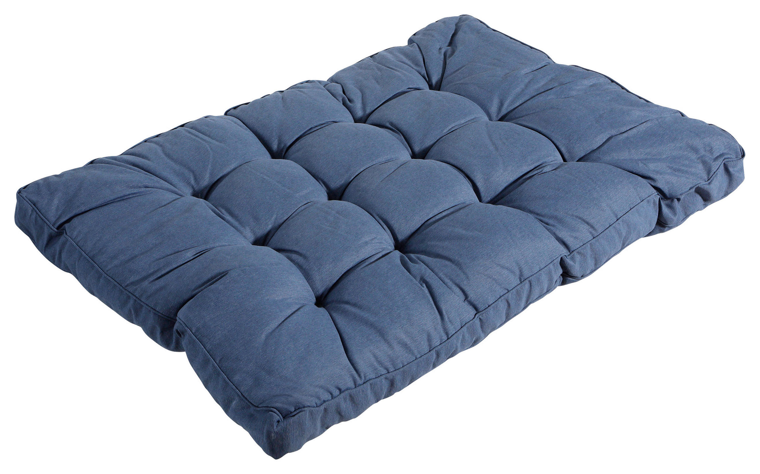 PALETTENKISSEN  - Blau, Basics, Textil (120/10/80cm)