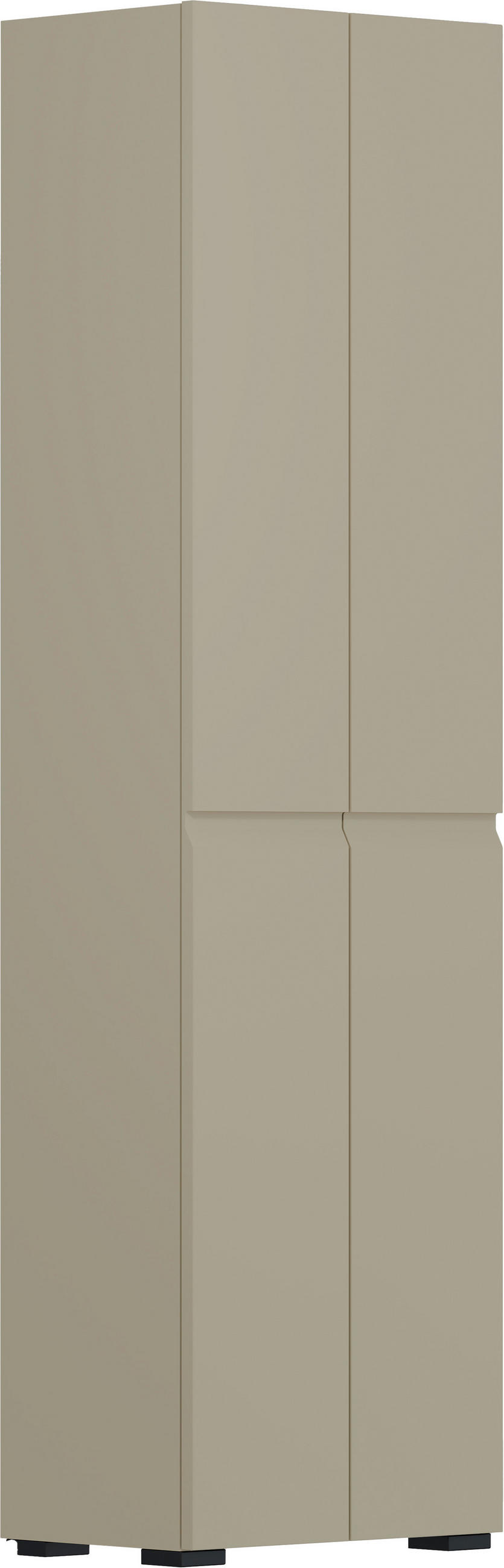 ORMAR GARDEROBNI boje pijeska - boje pijeska/crna, Design, drvni materijal/plastika (52/192/36cm) - Dieter Knoll