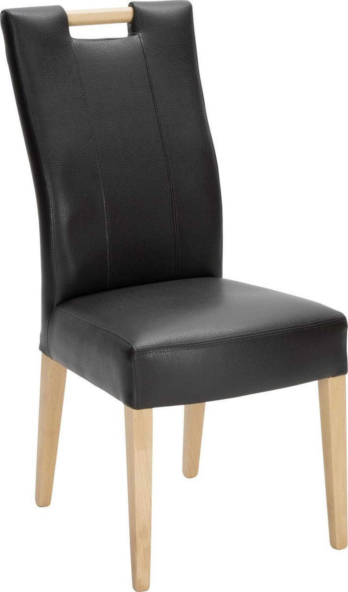 SZÉK fa, textil bükk, sötétbarna  - sötétbarna/bükk, Konventionell, textil/fa (64/100/47cm) - Cantus