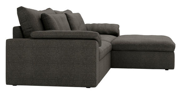 ECKSOFA  in Webstoff Anthrazit  306/198 cm  - Anthrazit/Schwarz, MODERN, Kunststoff/Textil (306/198cm) - Carryhome