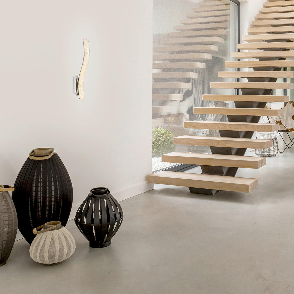 Aplică De Perete Cu Led - culoare crom, Basics, plastic/metal (8/45/12cm)