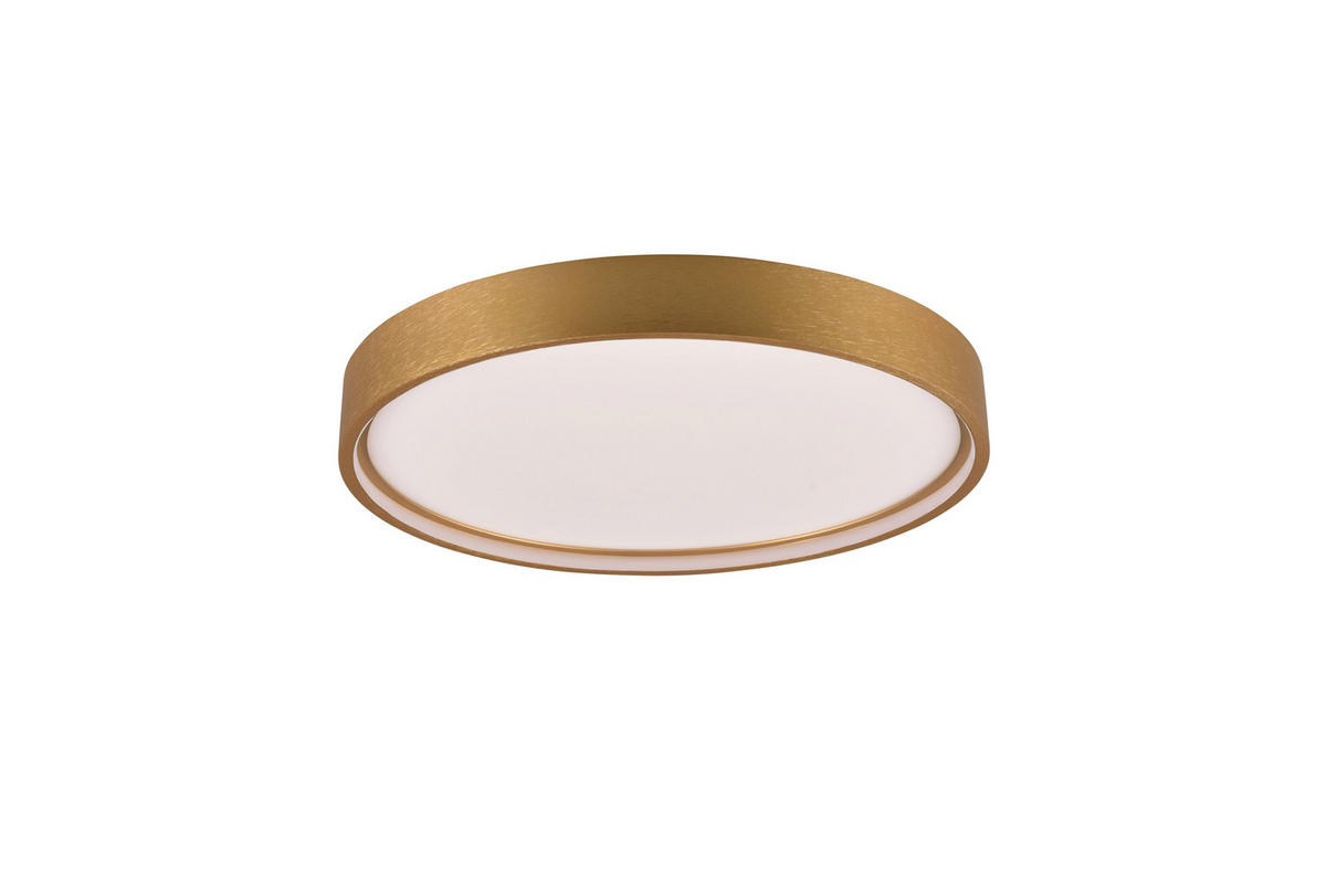 LED-DECKENLEUCHTE DOHA 45/5,5 cm   - Messingfarben, KONVENTIONELL, Metall (45/5,5cm) - Trio Leuchten
