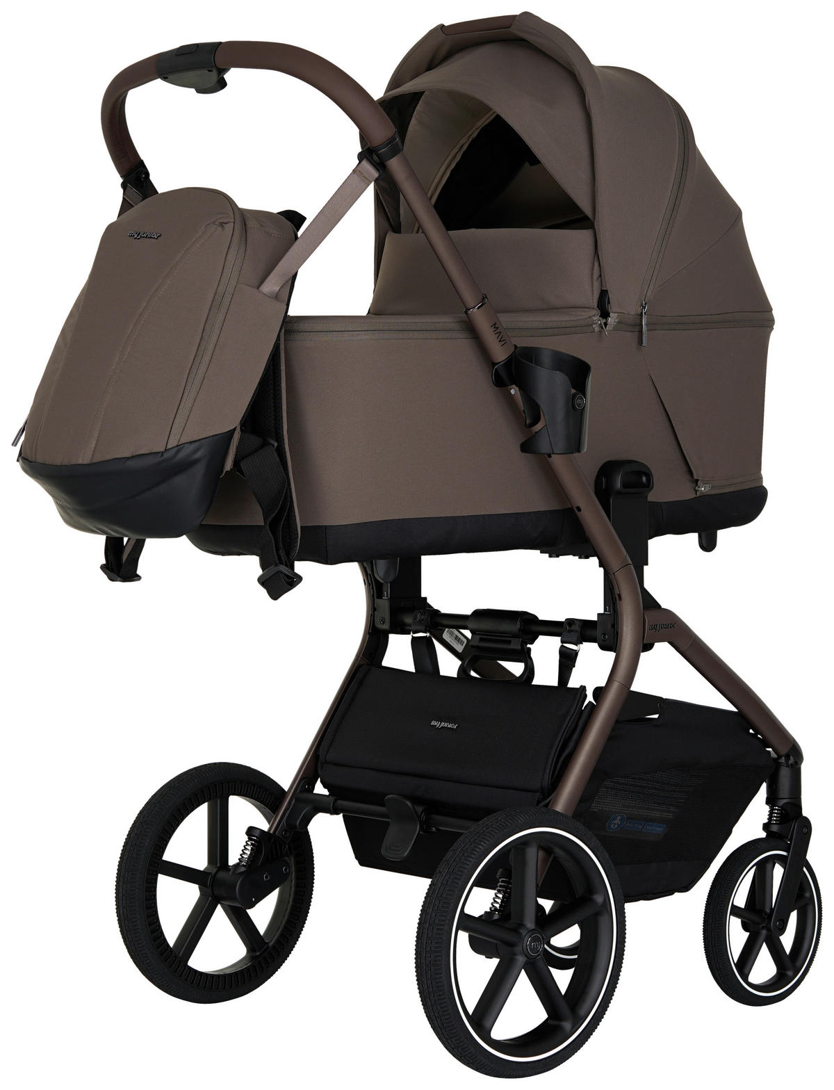 KOMBIKINDERWAGEN MAVI  - Mokka, Trend, Textil/Metall (92/55/110,5cm)