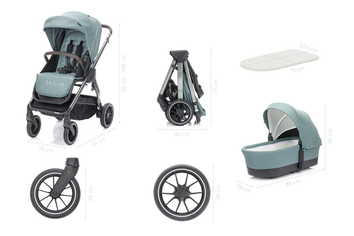DEČJA KOLICA - SET  Fill Puma  - Osnovno, metal/plastika (55/108/81cm) - Fillikid