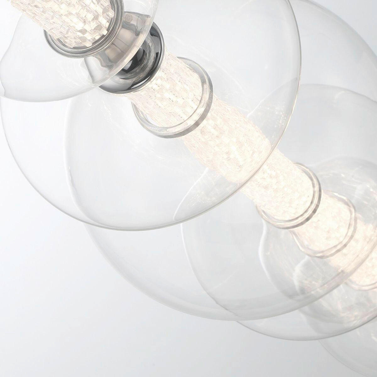 LED-HÄNGELEUCHTE 70/142,1/30 cm    - Chromfarben, Basics, Glas/Metall (70/142,1/30cm) - Elstead Lighting