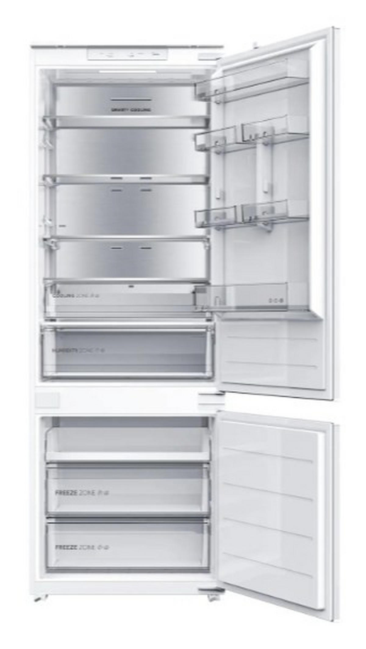 KÜHL-GEFRIER-KOMBINATION MDRE554FGD01  - Weiß, Basics, Glas/Kunststoff (54.5/177/54cm) - Midea