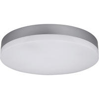 LED-DECKENLEUCHTE Orbis 28/5,1 cm   - Silberfarben, Basics, Kunststoff (28/5,1cm)