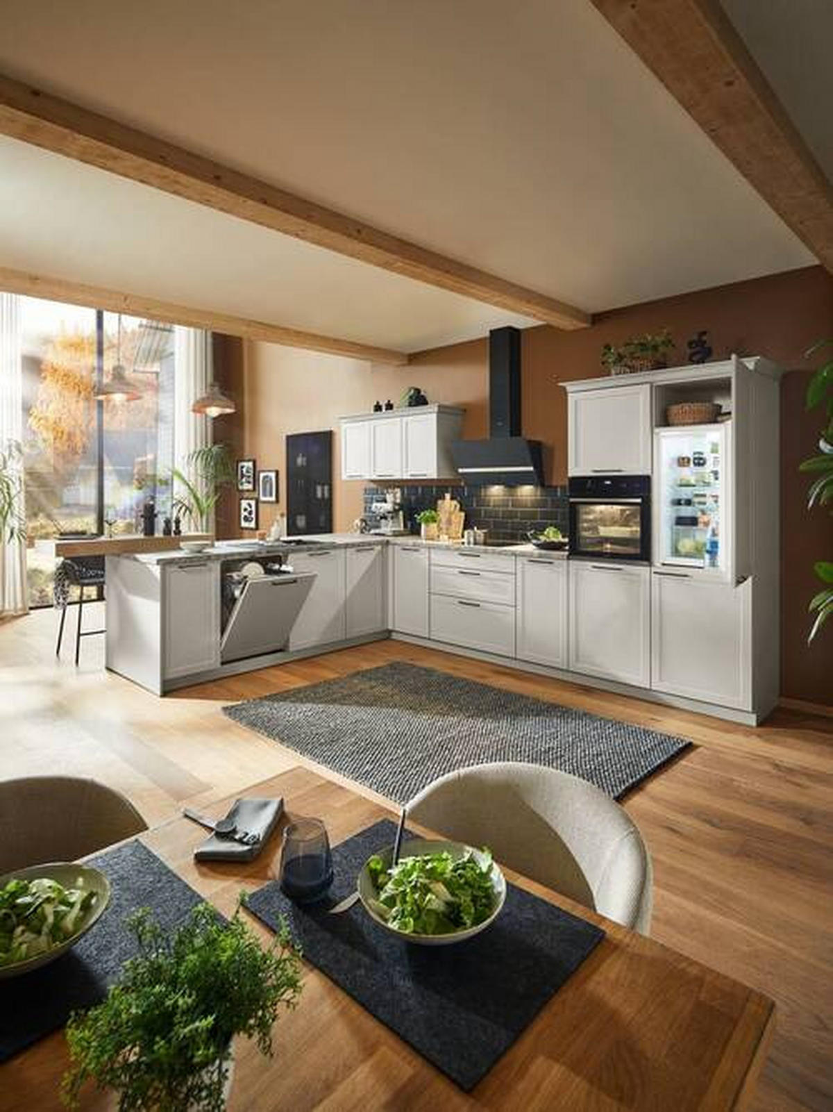 INBYGGNADSKÖK   - platinafärgad, Design, trämaterial - Dieter Knoll
