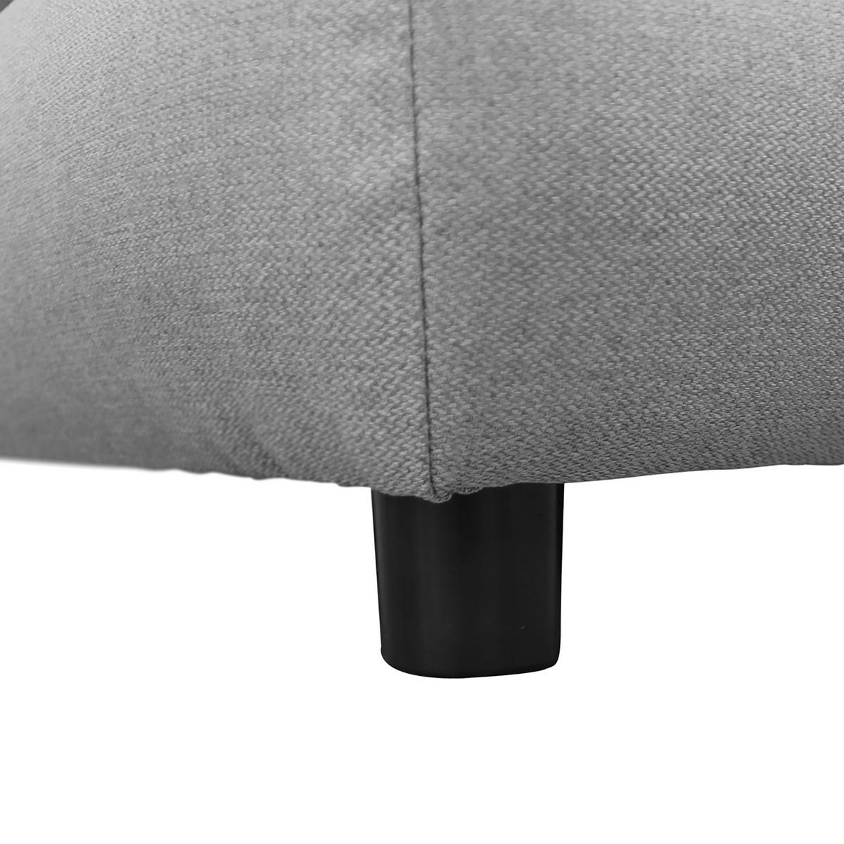 SCHLAFSOFA Webstoff Grau  - Schwarz/Grau, Design, Kunststoff/Textil (200/88/87cm) - P & B