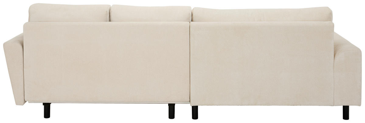 ECKSOFA Creme Webstoff  - Buchefarben/Creme, KONVENTIONELL, Holz/Textil (169/294cm) - Carryhome
