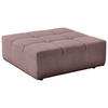 HOCKER in Textil Altrosa  - Schwarz/Altrosa, Design, Kunststoff/Textil (107/39/107cm) - Hom`in