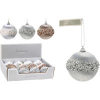 FÜGGŐDÍSZ - szürke, Basics, műanyag (8cm)