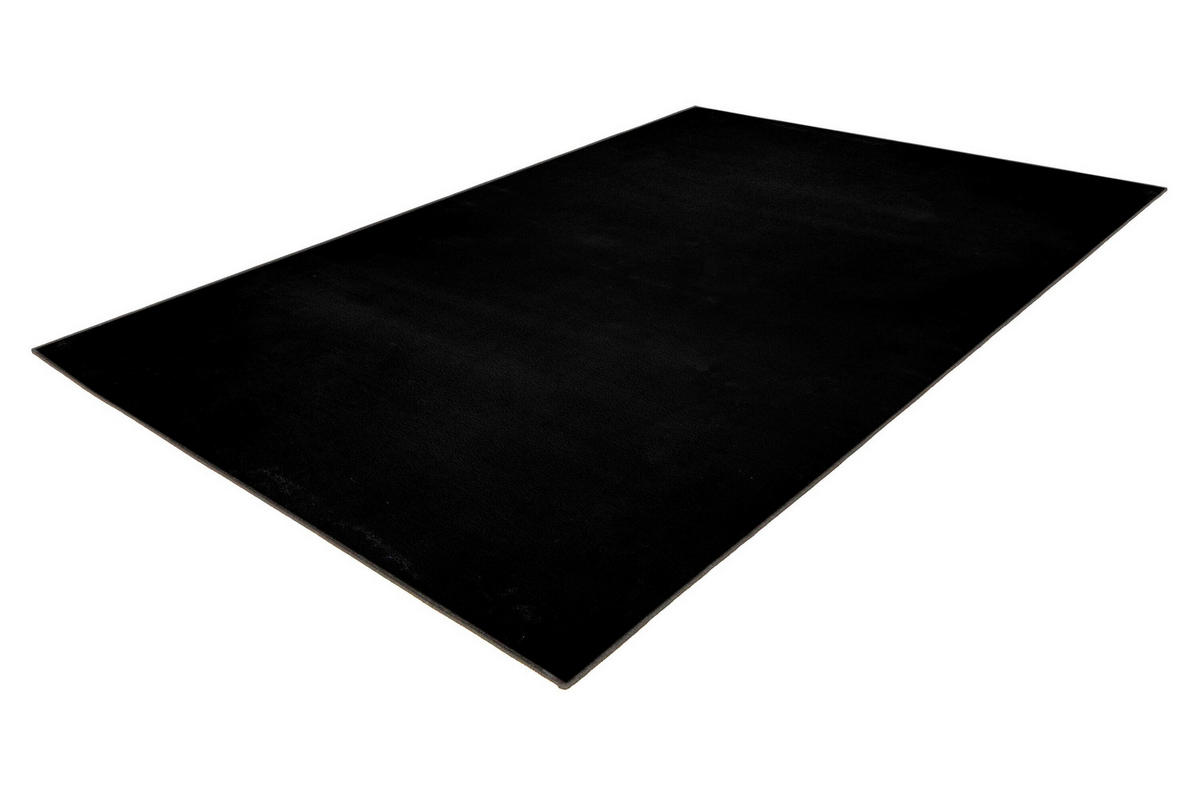 FLACHWEBETEPPICH 120/170 cm Schwarz rechteckig  - Schwarz, Basics, Textil (120/170cm) - Kayoom