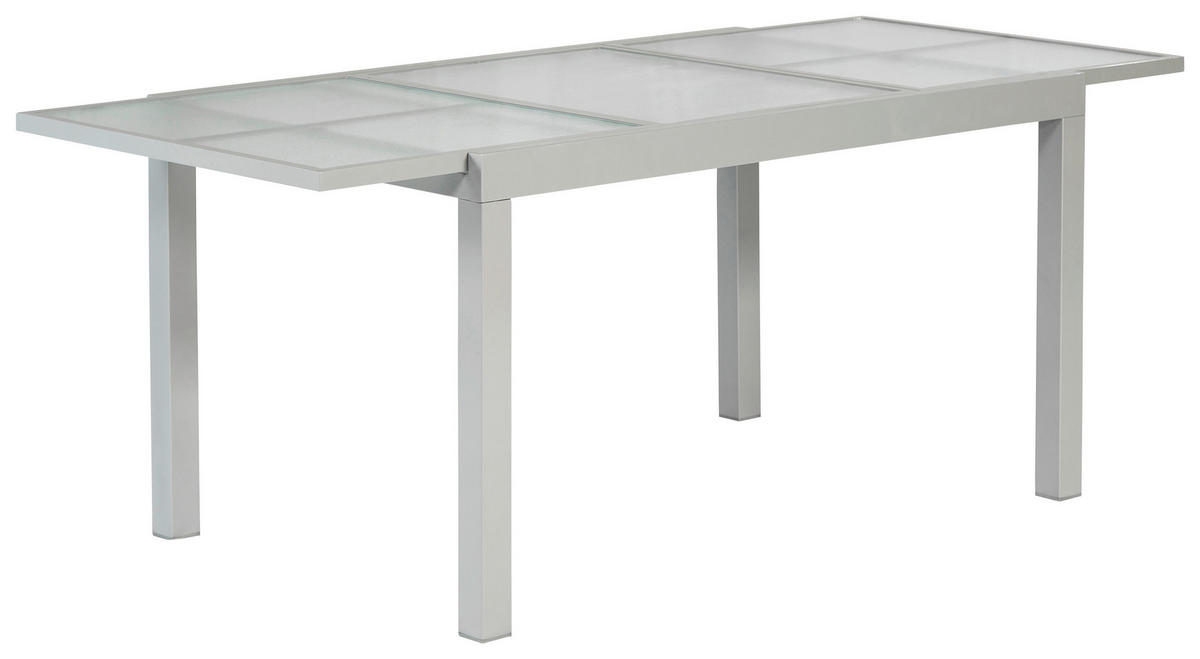 GARTENSET Aluminium  - Silberfarben/Schwarz, MODERN, Textil/Metall - Gardenson